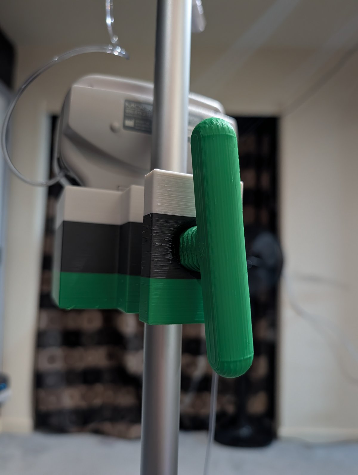 T-handle thumbscrew close-up
